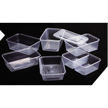 Microwavable Kunststoff-Lebensmittel-Container, PP Take Away Lebensmittel-Container